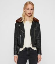 Load image into Gallery viewer, Rigby Lux Leather Biker Jacket
