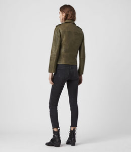 ELVA LEATHER BIKER JACKET